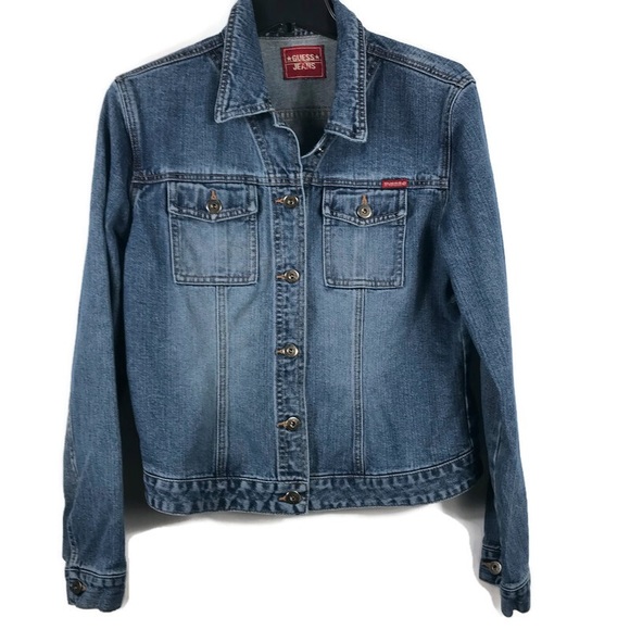 GUESS Jeans Jacket All Cotton - Picture 1 of 7